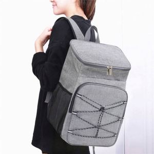 Beer Can Large Capacity Portable Waterproof Fresh-Keeping Thick Aluminum Foil Outdoor Insulation Picnic Ice <b>Cooler</b> Bag <b>Backpack</b> - Product Image 4
