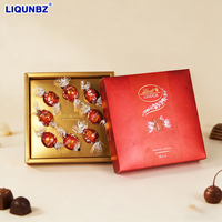 Boîte cadeau en chocolat de luxe personnalisée, boîte carrée en carton Rigio, impression de logo et options de couleur