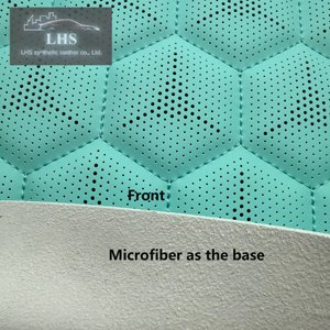 <span class=keywords><strong>Tela</strong></span> de Alta Gama para Asientos de Auto, Ecológica, de PU, 10mm de Grosor, Acolchada, Perforada, con Acabado de Microfibra de Alta Densidad - Product Image 4