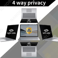Écran de confidentialité magnétique pour ordinateur portable 2/4 voies 15,6 pouces compatible avec HP/ Dell/ Acer/ Samsung/Asus/ Lenovo Filtre de confidentialité BLC