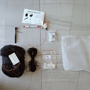 Phong cách mới đóng gói mẫu có sẵn màu đen Nylon cộng với dây thép không gỉ gia cố UV mèo ban công cửa sổ bảo vệ an toàn Net - Product Image 5