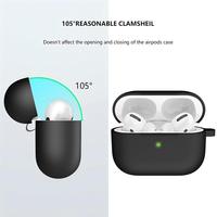 Étui de protection en silicone liquide de haute qualité pour écouteurs Airpods 5 4 Pro3 Pro 2 1, housse anti-perte avec crochet