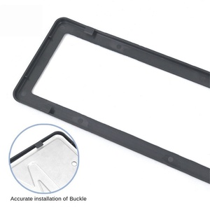 Marco de Matrícula Personalizado, Marco de Matrícula Europeo de Plástico al por Mayor de Fábrica, Logotipo Personalizado Disponible - Product Image 4