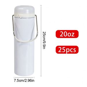 Vaso Térmico Delgado Recto de Doble Pared de 20oz con Pantalla LED Inteligente de Temperatura, Asa y Lámpara, para Sublimación DIY - Product Image 4