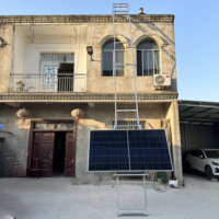 Structure en acier avec moteur et panneau solaire compatible avec palan électrique, plateforme élévatrice à panneaux solaires