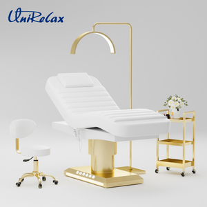 Cama de <span class=keywords><strong>Spa</strong></span> Eléctrica Moderna, Sillón de Bienestar con 3 Motores, Plegable, Control con Pedal de Acero Inoxidable, Mesa de Masaje, Belleza Facial - Product Image 1