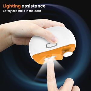 Seguridad 2 en 1 manicura de <span class=keywords><strong>uñas</strong></span> portátil herramientas profesionales luz Led automática bebé cortaúñas eléctrico recortador con <span class=keywords><strong>lima</strong></span> de <span class=keywords><strong>uñas</strong></span> - Product Image 3