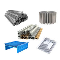 Profils d'extrusion en aluminium de la série 6000 personnalisés avec finition anodisée par poudrage, pliage et découpe de profilés en aluminium