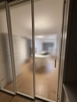 Op maat gemaakte witte aluminium-en-glas schuifdeuren in Franse stijl; scheidingsdeuren voor keuken en woonkamer