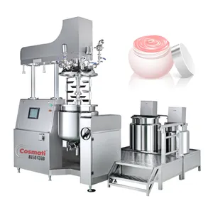 Fabricante de equipos de producción de cosméticos Suministros Máquina mezcladora emulsionante homogeneizadora al vacío de alta calidad Motor Siemens