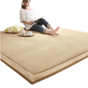 Fabricante grande suave 3CM de espuma gruesa antideslizante Coral Fleece <span class=keywords><strong>Tatami</strong></span> Mat Play Mat Floor Mat para sala de estar - Product Image 1