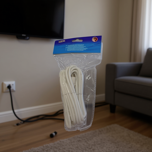 Accesorio de 1.5 Metros para Gestión de Cables de TV, Diseño Flexible de Plástico Macho y Hembra - Product Image 3