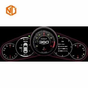 Nouveau cluster pour Panamera 2010-2016, tableau de bord LCD, <span class=keywords><strong>cockpit</strong></span> virtuel, compteur de vitesse, tableau de bord, accessoires de voiture Linux - Product Image 3