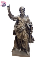 Figurines en bronze de Saint Paul et Saint Pierre pour usage liturgique