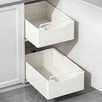 Étagère de rangement de cuisine moderne et simple de style tiroir, étagère coulissante, organisateur de condiments surélevé pour armoire, aucune installation requise