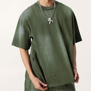 Fabricant de t-shirts graphiques pour hommes de marque décontractée unisexe de luxe en gros T-shirt imprimé surdimensionné personnalisé - Product Image 1