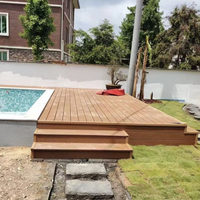 Panneaux muraux en WPC compact pour extérieur à faible absorption d'eau, planches stables pour toutes les conditions météorologiques en extérieur