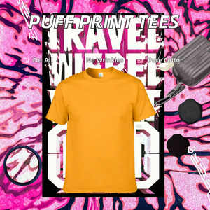 T-shirts en coton anti-rides de haute qualité à manches courtes, avec logo imprimé en sérigraphie et motifs brodés pour unisexe - Product Image 2