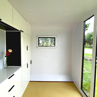 Capsule modulaire mobile 3m en acier pour extérieur, style 'Apple Cabin', pour bureau préfabriqué moderne, chambre, hôtel, appartement, entrepôt