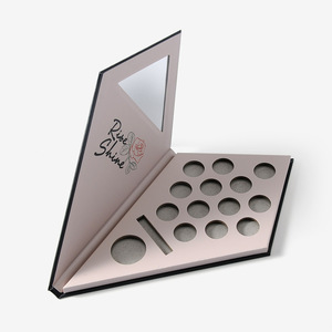 Vendita calda su misura nero fai da te forma eyeshadow <span class=keywords><strong>palette</strong></span> cartone <span class=keywords><strong>palette</strong></span> - Product Image 2