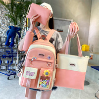 Mochilas Escolares Bonitas de Moda al por Mayor para Niñas, Juego de 5 Piezas de Mochilas Escolares para Adolescentes