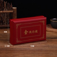 Boîte cadeau en bois peinte et polie YinGE WB001 de haute qualité, art populaire, décoration intérieure, lingots d'or et d'argent, pièces commémoratives, décoration murale