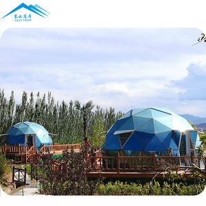 Carpa Domo Geodésica de Lujo para Glamping, Resistente, Impermeable, Redonda, de Acero, con Espejo Reflectante, para Hoteles y Resorts, en Venta - Product Image 3