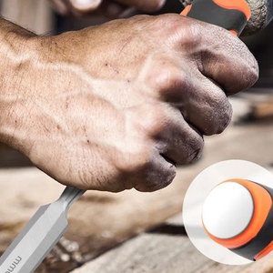 Juego de 10 piezas de cinceles de madera anti-golpes de cabeza plana, cinceles profesionales de madera de punta plana - Product Image 4