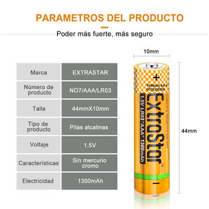 24 batterie alcaline AAA, 1.5V 1300mAh potenza di lunga durata, Eco-sicuro per la casa, l'ufficio e dispositivi elettronici - Product Image 4