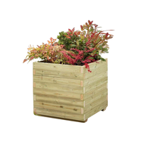 Nouveaux pots de fleurs/plantes d'intérieur et d'extérieur de haute qualité, durables, en bois d'acacia du Vietnam, certifiés FSC, écologiques, de la marque Top Minh Phuoc.