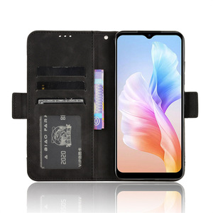 Étui portefeuille à rabat en cuir à rayures végétales avec emplacements multi-cartes pour téléphone <span class=keywords><strong>Doogee</strong></span> <span class=keywords><strong>X98</strong></span>/<span class=keywords><strong>X98</strong></span> <span class=keywords><strong>Pro</strong></span> - Product Image 4