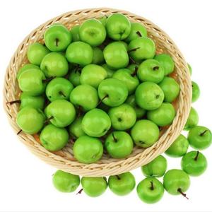 Мини искусственные зеленые яблоки, искусственная Реалистичная еда, кухонные реквизиты, искусственная Реалистичная пластиковая модель, украшение для дома, тематическая вечеринка - Product Image 2