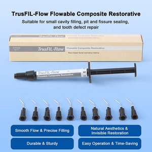 Resina Compuesta Fluida de Fotocurado para Restauraciones Dentales A1/A2/A3/B1/OA2, Resina Autonivelante con Nanopartículas - Product Image 2