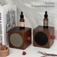 Diffuseurs de nébulisation en bois Sapele Premium RX-410 avec haut-parleur Bluetooth 7 couleurs LED 3-en-1 aromathérapie et musique sans fil