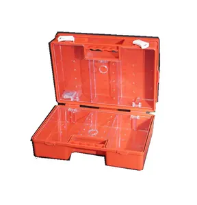 Hot Selling Orange ABS Kunststoff Medizinische Notfall box Wasserdichtes leeres Erste-Hilfe-Set