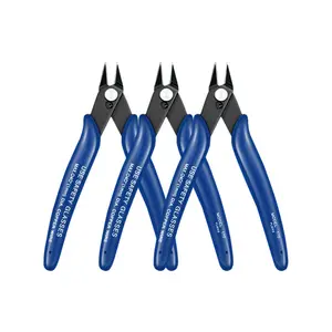 Multifunctional Mini DIY Electronic 170 Diagonal Pliers Side Cutting Pliers Wire Cutter Ruyi Clamp Blue Pvc,soft Grip Plastic /