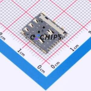 SMN-308-ACSP7 SIM Card Connector SMD Connector Self-Return Type Nano SIM Card Card Holder With Positioning Post - Product Image 2