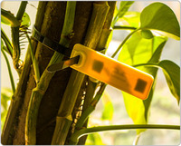 Etiqueta de Sello RFID Reutilizable Adhesiva a Prueba de Agua SUNlan, ISO18000-6C UHF, Mini Etiqueta de Sello de Plástico RFID, Etiquetas de Cable de Varios Tamaños, NFC