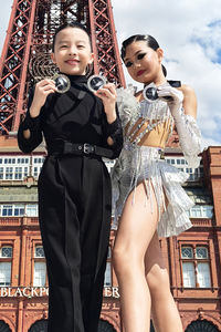 Танцевальное платье Vennystyle для латиноамериканских танцев, для взрослых и девочек – элитная индивидуальная одежда из спандекса/хлопка для выступлений: румба, чача, самба, ковбойский стиль - Product Image 5