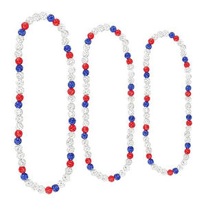 Grosir berlian imitasi pria terinspirasi bisbol manik-manik kalung diskoball untuk pecinta tim bisbol - Product Image 6