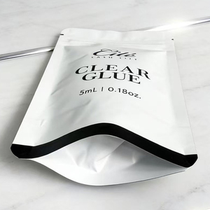Bolsa de plástico Mylar blanca pequeña impresa personalizada, bolsa con cierre hermético, bolsa para muestras de cosméticos - Product Image 3