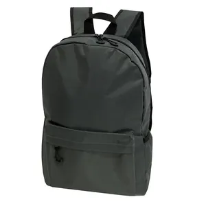 Daily Use Top-quality Durable 300D Polyester Knapsack Black Boy Student Schoolbags with Big Front Pockets