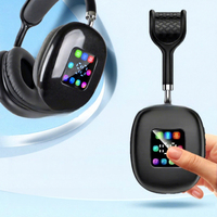 Casque sans fil HiFi RTS P9 Plus, casque stéréo de haute qualité en cuir, casque avec lecteur de carte TF, lecteur de musique