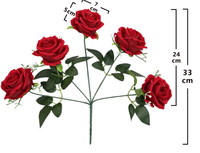 Fleurs artificielles OBM OEM ODM Roses Perles et Gypsophile pour Mariage, Saint-Valentin, Mur floral de roses, Composition florale, Décoration de chemin