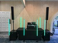 ZDMDRGB 4Pack TL-130Pro Contrôle par application 4 pieds Barre lumineuse LED RGB avec support et étui Baguette lumineuse RGBW pour DJ, stand de fête, éclairage de scène