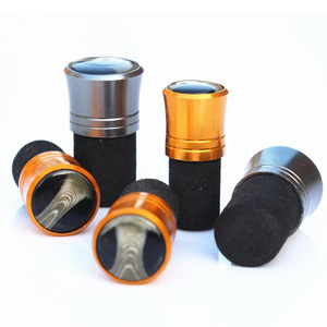 Tapones Metálicos Duraderos para Cañas de Pescar con Inserto de Espuma y Acabado de Aluminio - Product Image 1