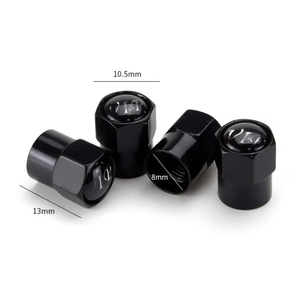 Tappi Valvola Esagonali Colorati in Acciaio Inossidabile per Cerchioni Auto Moto Bici con Logo Personalizzato Facile Installazione - Product Image 4