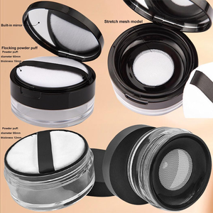 Mini Contenedor de Polvo Suelto con Espejo y Borla, Envase Cosmético a Prueba de Fugas, Estuche Portátil de Viaje para Polvo - Product Image 3