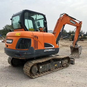 Excavadora Doosan DX60 de Segunda Mano, Maquinaria de Construcción Usada, Excavadora Compacta a Bajo Precio - Product Image 1
