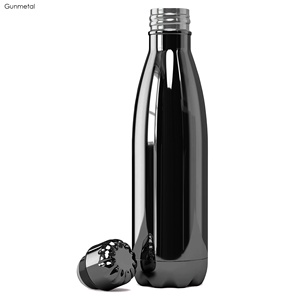 Botella de Agua de Acero Inoxidable 304 de Doble Pared y Diseño Elegante de 500 ml, Acabado Brillante UV DB020 <span class=keywords><strong>Komo</strong></span>, Botella de Metal Precioso - Product Image 5